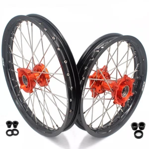 KKE 17/14" Kid's Mini Wheels Rims Fit Husqvarna TC 85/KTM SX 85/MC85 2025 Orange - Foto 1 di 12