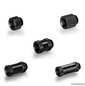 10mm 15mm 20mm 30mm 40mm G1/4" Stecker auf Buchse Verlängerung Verlängerung Fitting SCHWARZ - Bild 1 von 9