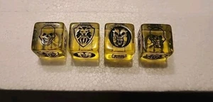 Rare HeroQuest Promo Yellow Dice x4 D6 Gen Con 2024 OOP Promotional Exclusive - Picture 1 of 3
