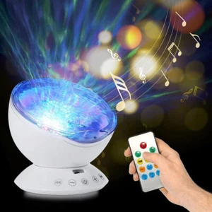 LED Projektor Sternenhimmel Ozean Lampe Wasserwellen-Welleneffekt Lautsprecher - Bild 1 von 17