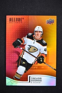 2021-22 UD Allure Rainbow Red-Orange #R-41 Trevor Zegras - Anaheim Ducks