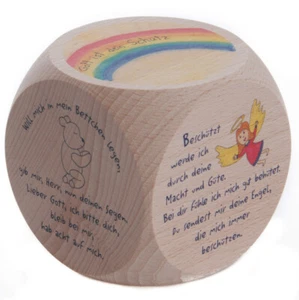 Gebetswürfel NICOLAI 5-Abendgebete 1-Regenbogen Holz Bunt Mehrfarbig 60x60x60mm - Bild 1 von 3