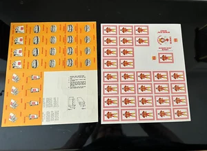 Juego de Cartas BURGER KING RUMMY 10 HOJAS DE HOJA SIN PERFORAR MINI BARAJA de Colección - Imagen 1 de 4
