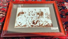 c1890 ORIGINAL UNIVERSITY OF MICHIGAN TRACK TEAM VINTAGE PHOTO FRAMED WOLVERINE