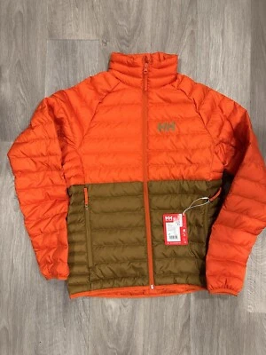 Chaqueta aislante Helly Hansen Banff para hombre pequeña naranja patrulla/LYNX venta al por menor $199 Foto 1 de 4