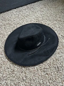 Vince Camuto Women's Chenille Panama Hat Black NWT - Picture 1 of 2