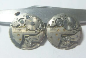 Lotto GRUPPO - 2 Helbros 84 7J Gents anni 40-60 calibro Fontainemelon FHF 186 7 gioielli - Foto 1 di 8
