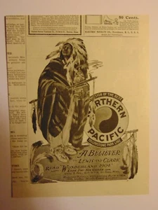 1904 NORTHERN PACIFIC Yellowstone Park Line print ad - Picture 1 of 1