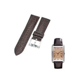 AR1605 22mm Brown Leather Strap For Emporio Armani - Picture 1 of 7