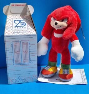 KNUCKLES BUILD A BEAR Sonic The Hedgehog 2 PLUSH BNWT Birthday Gift 