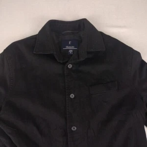 Faconnable Wool Jacket Coat Men’s M Medium Lined Rayon Preppy Black Car Coat - Picture 1 of 10