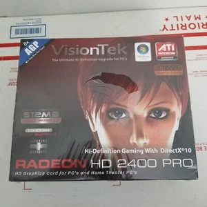 VisionTek ATI Radeon HD 2400 PRO 512MB AGP Graphics Card NEW SEALED - Picture 1 of 7