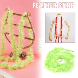 2MFeather Boa Strip Fluffy Costume Fancy Dress For Wedding Xmas Party Strips US - Picture 1 of 23