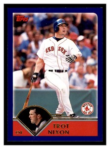 2003 Topps #15 TROT NIXON Boston Red Sox ~B4M