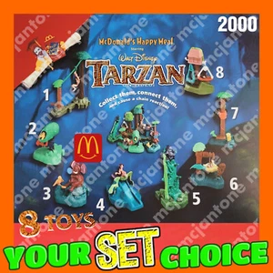 JUEGO 8 Burroughs McDonald's 2000 TARZÁN reacción en cadena escena de la selva TU ELECCIÓN - Imagen 1 de 9