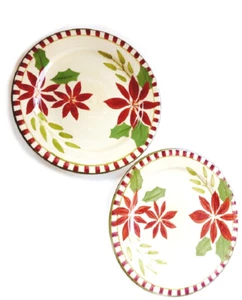 Winter Blossom 8.5-inch Plates Lot of 2- by Pfaltzgraff -FAST SHIPPING !!! - Picture 1 of 2