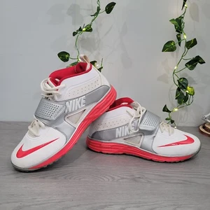 Nike Huarache Turf Lacrosse LAX 9,5 weiß rot Riemen 554869-180 Lunarlon 1 2 3  - Bild 1 von 12
