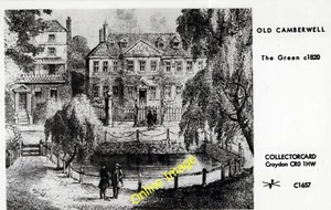 Postcard Pamlin Prints - C1657 Camberwell London The Green c1820 - Picture 1 of 1