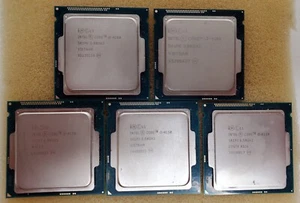 Mixed Lot of 5 Intel Core i3-4150 SR1PJ/i3-4160 SR1PK Desktop CPU Processors - Picture 1 of 3