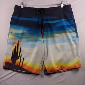 American Eagle Outfitters Large Desert Sunset Mens Swim Trunks Board Shorts 6253 - Picture 1 of 14