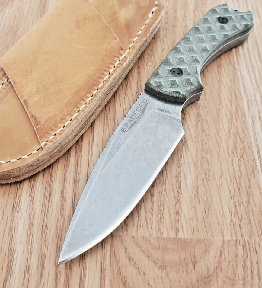Bradford Knives Fixed Blade Knife Guardian3 EDC OD Green Brad02