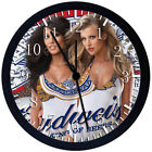 Sexy Beer Girl Black Frame Wall Clock Nice For Decor or Gifts Z77