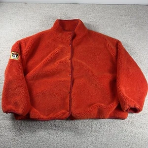 Disney Minnie Mouse Deep Pile Sherpa Button Down Jacket Red Women’s Size 2X - Picture 1 of 6