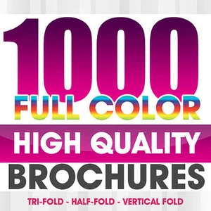 1000 FOLLETOS A TODO COLOR de ambos lados DISEÑO, PLEGADO Y ENVÍO GRATUITO - Imagen 1 de 1