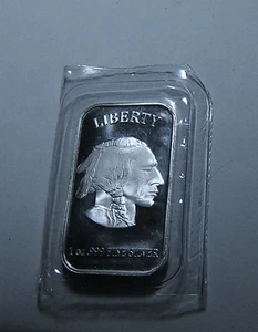 1 oz .999 fine Liberty Indian/USA In God We Trust Buffalo  Bar - Picture 1 of 5