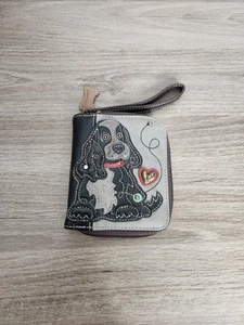 Chala Cocker Spaniel Dog Zip Around Wallet Dog Mom Dog Lovers - Picture 1 of 10