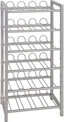 Portabottiglie Alu, Metallo - Dim. L 34 Cm X a 72 Cm X P 22 Cm, Stile Moderno - Immagine 1 di 4