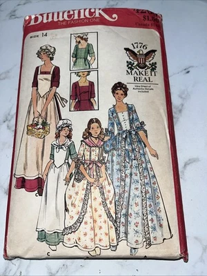 VTG Butterick 4260 Sewing Pattern Semiquincentennial Costume Dress 1976 2026 UC - Image 1 of 2