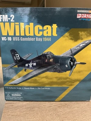 In 1945. DRAGON 1/72 FM2 Wildcat VC-10 USS Gambier Bay 1944. New In Box. - Image 1 of 4