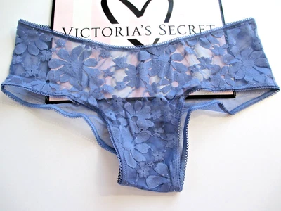 Panty Victoria's Secret Pink Wink Cheeky VS Polvoriento Iris Azul Brillo S M L XL Malla Foto 1 de 4
