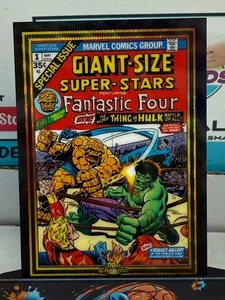 2024 Topps Chrome Marvel FANTASTIC FOUR nero 07/10 SSP #MG-1 con HULK #1241 - Foto 1 di 1
