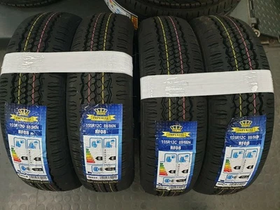 4 GOMME 155 R12 C 8PR DA CARICO IMPERIAL PER PIAGGIO PORTER QUARGO FURGONE DOT25 - Image 1 of 3