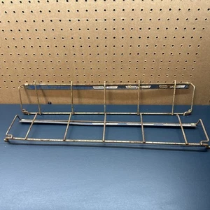 Vintage GILLETTE RAZOR STORE Metal Display Shelfs Lot Of 2 - Picture 1 of 11