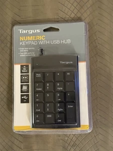 TARGUS NUMERIC KEYPAD WITH 2 PORT USB HUB  (PAUK10U) - NEW SEALED - Picture 1 of 2