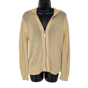 Columbia Open Knit Hoodie Damen Gr. M Reißverschluss Häkel Outdoor Coastal Maritim - Bild 1 von 9