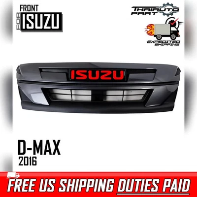 Parrilla delantera mate negro rojo emblema para camioneta Isuzu D-max Dmax Ute 16-19 Foto 1 de 4