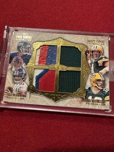 2012 Topps Five Star Simms, Favre, Manning, Rodgers Quad Patch #/10 - Picture 1 of 4