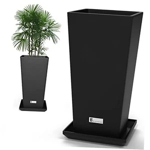Outdoor Planter Larger Flower Pots Indoor Taper Garden V-Shape Tall Planters - Picture 1 of 7