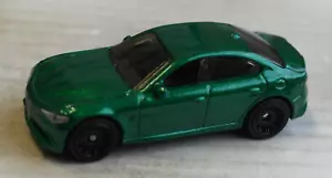 Matchbox 2016 Alfa Romeo Giulia verde metallizzato MBX auto automobile Mattel green '16 - Foto 1 di 4