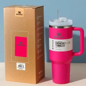 NEW Stanley 40 oz. Quencher H2.0 Valentines Day Tumbler - Cosmo Pink