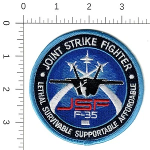 F-35 Patch Joint Strike Fighter JSF F35 Lethal Survivable Supportable Affordable - Picture 1 of 2
