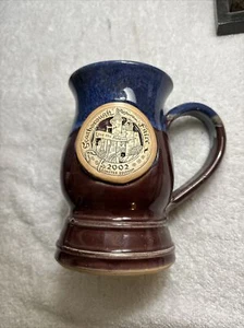 Scarborough Fair Mug Blue Burg/ limited Ed. Year 2002. 78/1100 Grey FoxPottery - Picture 1 of 10