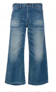 Ralph Lauren Polo High Rise Wide Leg Cropped Denim Sz30 $198.00 - Picture 1 of 11