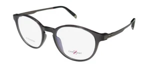 NEW CHARMANT Z 19855 EYEWEAR GRAY FULL-RIM MENS 50-19-140 TITANIUM GR ROUND - Picture 1 of 8
