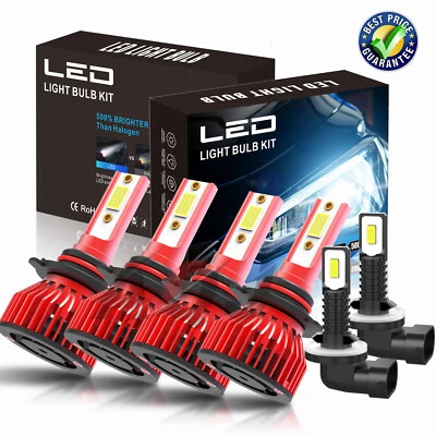 For GMC Sonoma 1998-2004 6x 9005+9006+881 LED Headlight Kit Fog Light Bulbs Foto 1 de 4