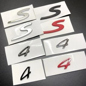 1 pieza 4 S Turbo 4S emblema coche tapa trasera maletero bota carreras pegatina modificada insignia - Imagen 1 de 24